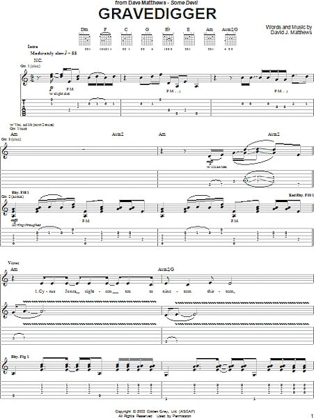 open zoom image for Gravedigger - Guitar TAB, New, Main
