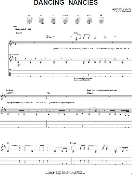 open zoom image for Dancing Nancies - Guitar TAB, New, Main