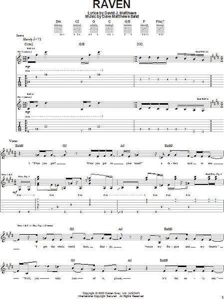 open zoom image for Raven - Guitar TAB, New, Main