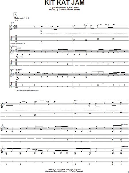 open zoom image for Kit Kat Jam - Guitar TAB, New, Main