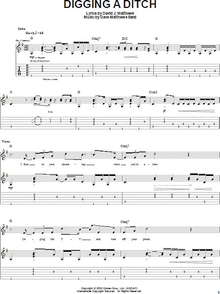 open zoom image for Digging A Ditch - Guitar TAB, New, Main