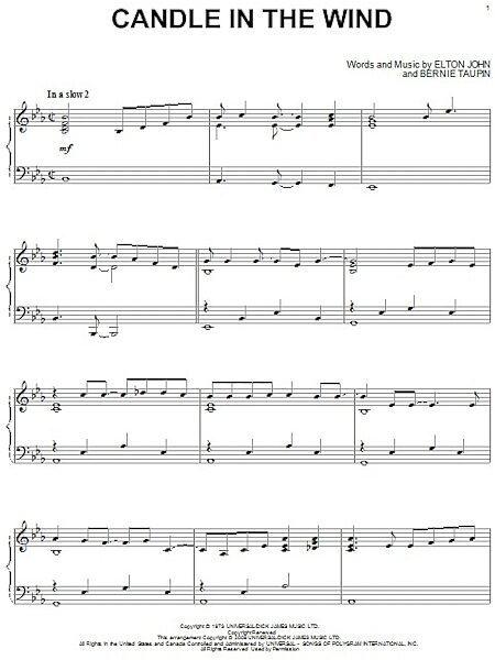 open zoom image for Candle In The Wind - Piano Solo, New, Main