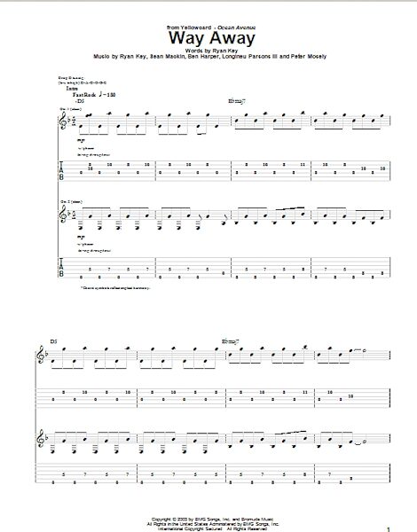 open zoom image for Way Away - Guitar TAB, New, Main