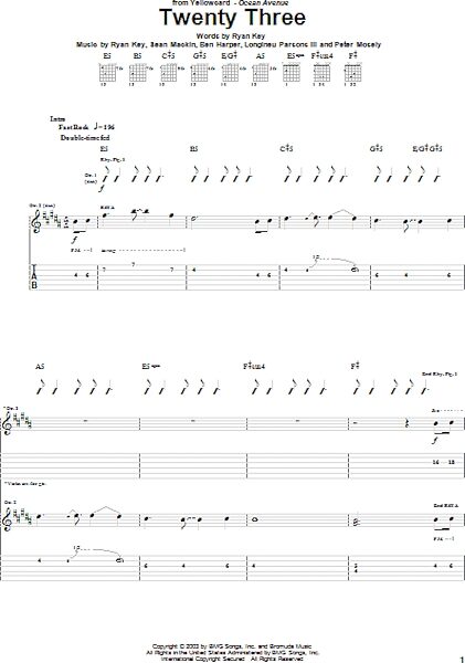 open zoom image for Twenty Three - Guitar TAB, New, Main
