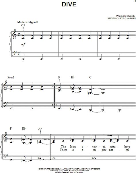open zoom image for Dive - Easy Piano, New, Main