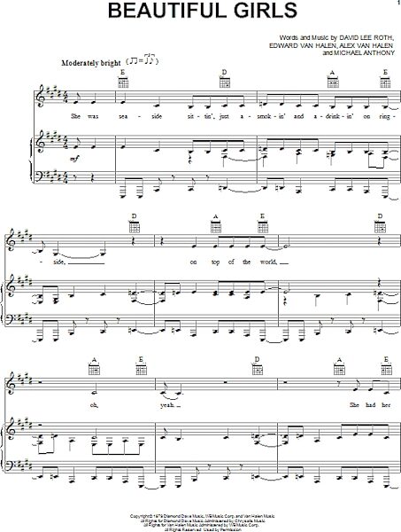 open zoom image for Beautiful Girls - Piano/Vocal/Guitar, New, Main