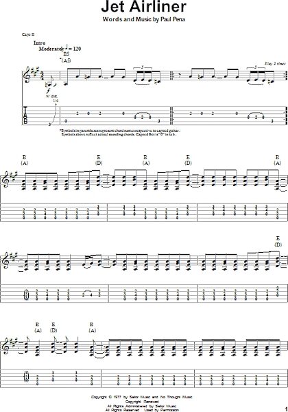 open zoom image for Jet Airliner - Guitar Tab Play-Along, New, Main