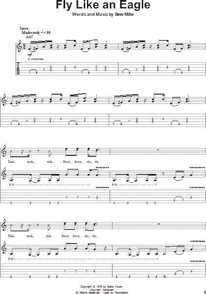 open zoom image for Fly Like An Eagle - Guitar Tab Play-Along, New, Main