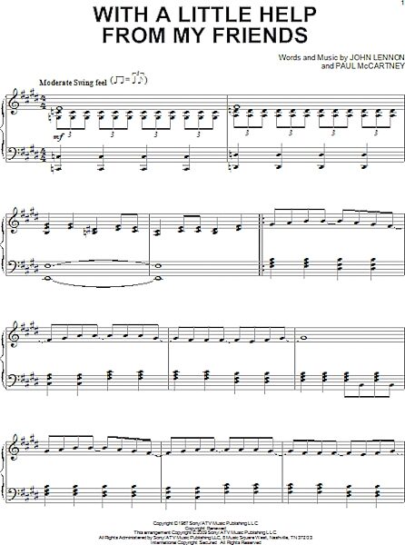 open zoom image for With A Little Help From My Friends - Piano Solo, New, Main