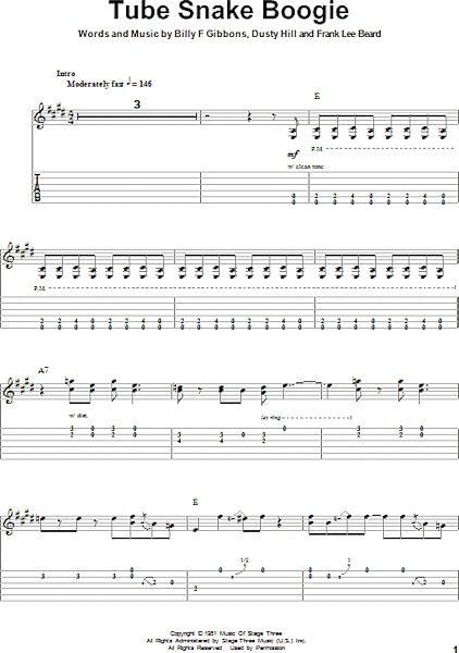 open zoom image for Tube Snake Boogie - Guitar Tab Play-Along, New, Main