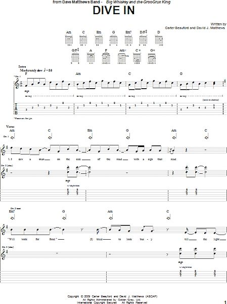 open zoom image for Dive In - Guitar TAB, New, Main