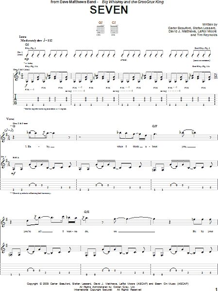 open zoom image for Seven - Guitar TAB, New, Main