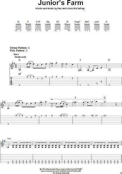 open zoom image for Junior's Farm - Easy Guitar with TAB, New, Main