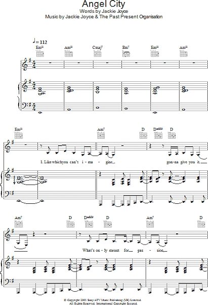 open zoom image for Angel City - Piano/Vocal/Guitar, New, Main