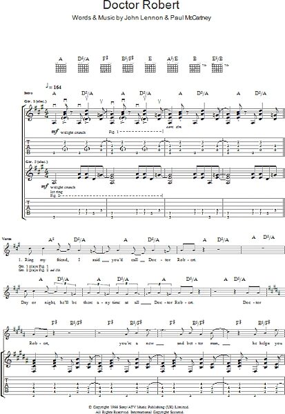 open zoom image for Doctor Robert - Guitar TAB, New, Main