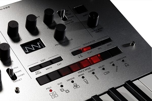 open zoom image for Korg Minilogue Analog Polyphonic Synthesizer, 37-Key, Silver, Sequencer