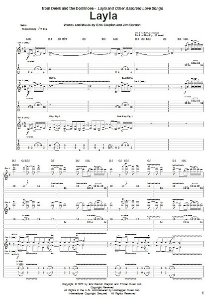 open zoom image for Layla - Guitar TAB, New, Main