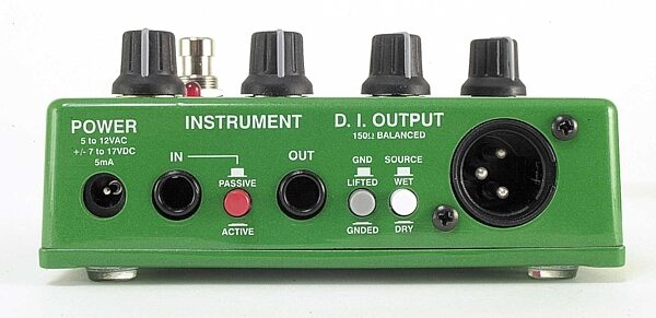 open zoom image for Aphex 1401 Acoustic Guitar Exciter Pedal and DI, Rear
