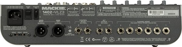 open zoom image for Mackie 1402-VLZ3 14-Channel Mixer, Rear