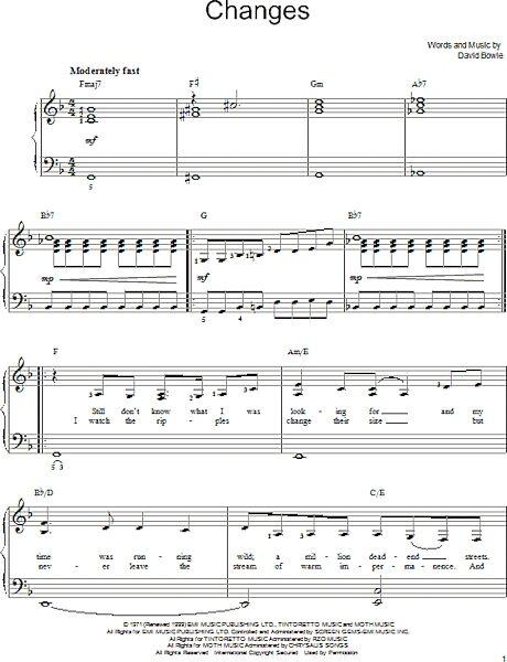 open zoom image for Changes - Easy Piano, New, Main