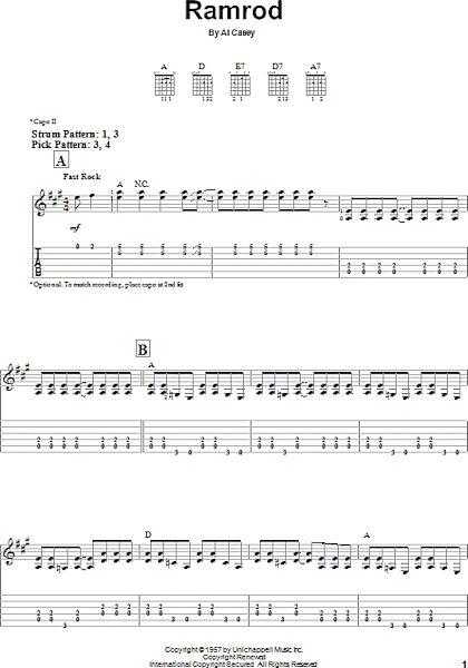 open zoom image for Ramrod - Easy Guitar with TAB, New, Main
