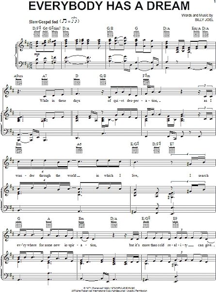 open zoom image for Everybody Has A Dream - Piano/Vocal/Guitar, New, Main