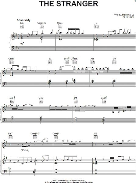 open zoom image for The Stranger - Piano/Vocal/Guitar, New, Main