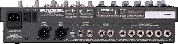 open zoom image for Mackie 1402-VLZ Pro 14-Channel Mixer, Rear