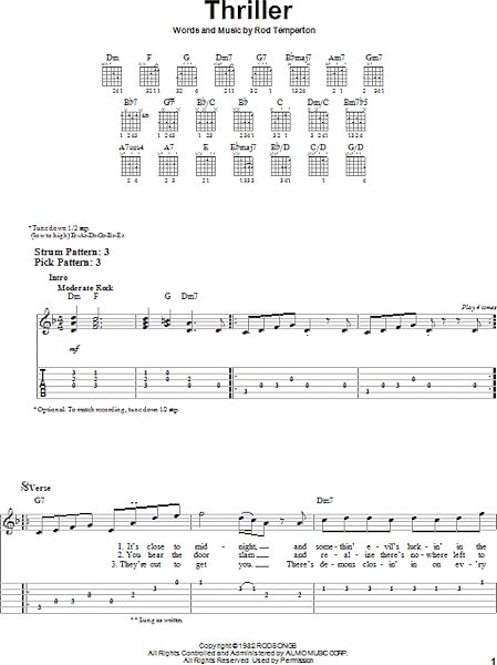 open zoom image for Thriller - Easy Guitar with TAB, New, Main