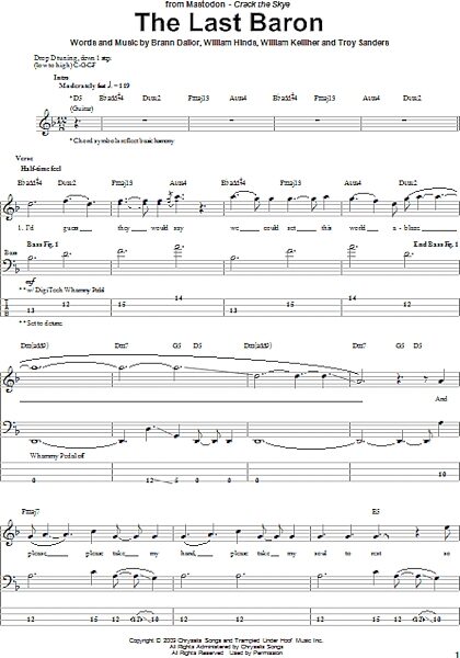 open zoom image for The Last Baron - Bass Tab, New, Main