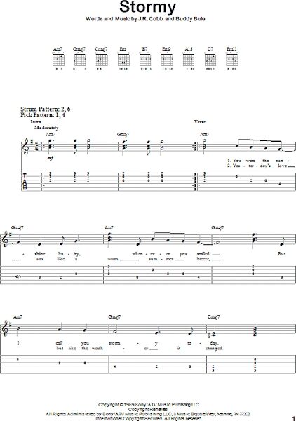 open zoom image for Stormy - Easy Guitar with TAB, New, Main