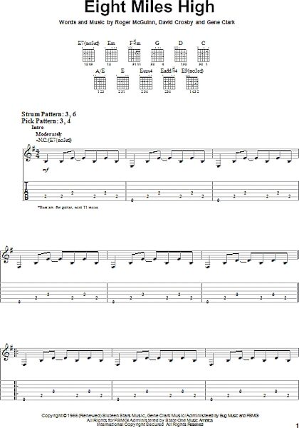 open zoom image for Eight Miles High - Easy Guitar with TAB, New, Main