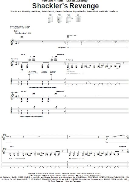 open zoom image for Shackler's Revenge - Guitar TAB, New, Main