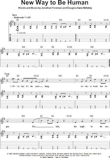 open zoom image for New Way To Be Human - Guitar Tab Play-Along, New, Main