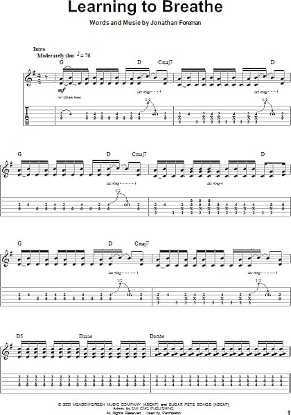 open zoom image for Learning To Breathe - Guitar Tab Play-Along, New, Main