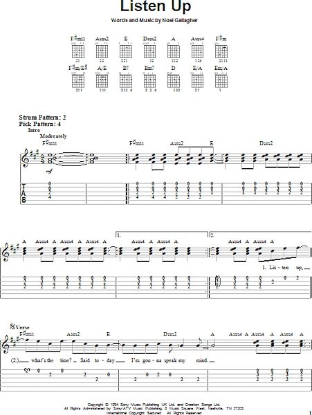 open zoom image for Listen Up - Easy Guitar with TAB, New, Main