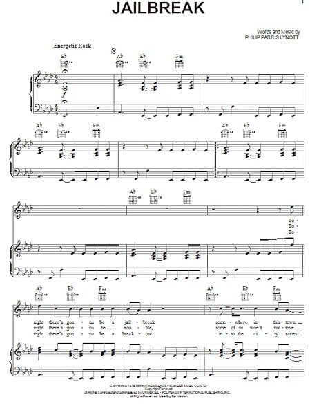open zoom image for Jailbreak - Piano/Vocal/Guitar, New, Main