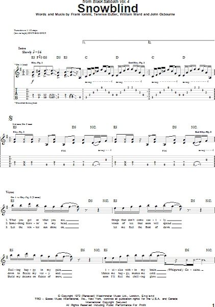 open zoom image for Snowblind - Guitar TAB, New, Main