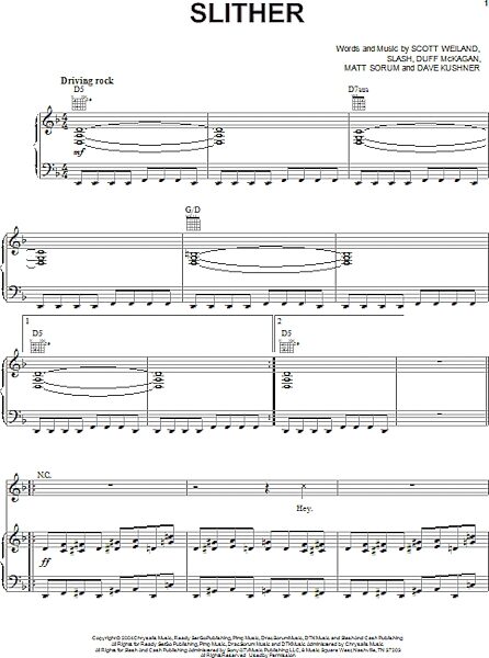 open zoom image for Slither - Piano/Vocal/Guitar, New, Main