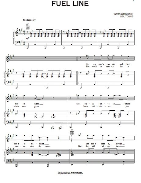 open zoom image for Fuel Line - Piano/Vocal/Guitar, New, Main