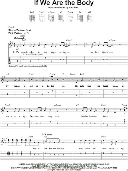 open zoom image for If We Are The Body - Easy Guitar with TAB, New, Main