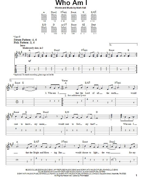open zoom image for Who Am I - Easy Guitar with TAB, New, Main