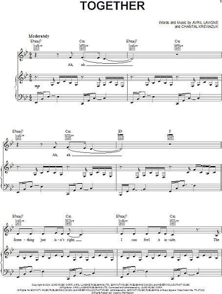 open zoom image for Together - Piano/Vocal/Guitar, New, Main