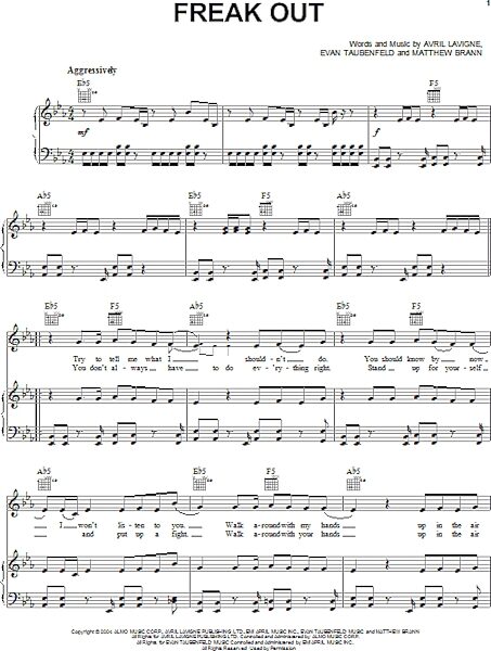 open zoom image for Freak Out - Piano/Vocal/Guitar, New, Main
