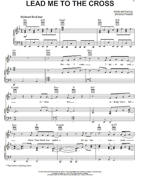 open zoom image for Lead Me To The Cross - Piano/Vocal/Guitar, New, Main