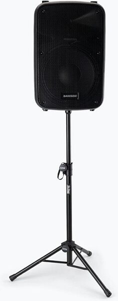 open zoom image for On-Stage SSAS7000B Mini Adjustable Speaker Stand, New, In Use