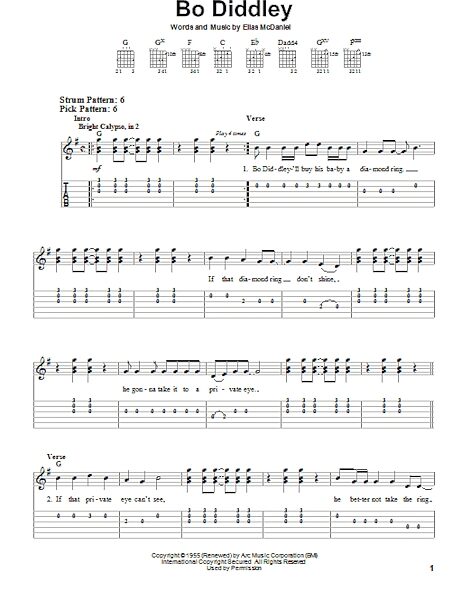 open zoom image for Bo Diddley - Easy Guitar with TAB, New, Main