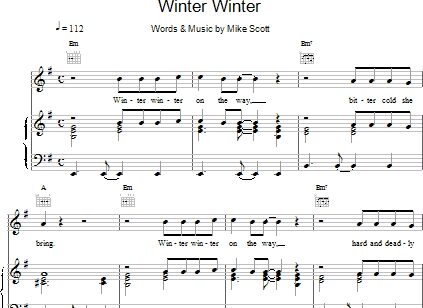 open zoom image for Winter Winter - Piano/Vocal/Guitar, New, Main