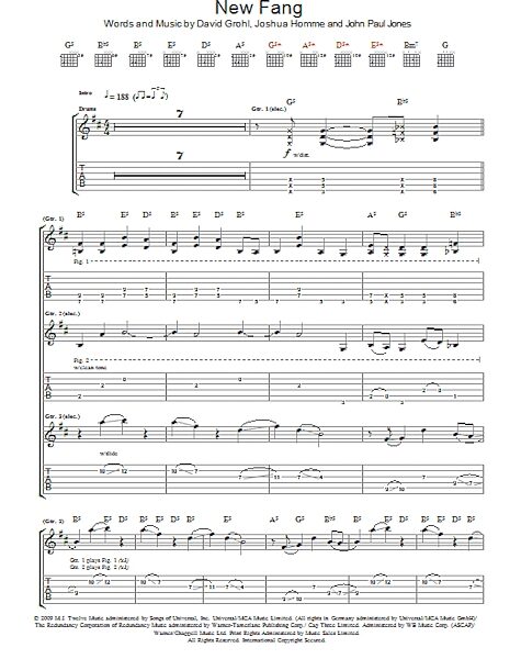 open zoom image for New Fang - Guitar TAB, New, Main