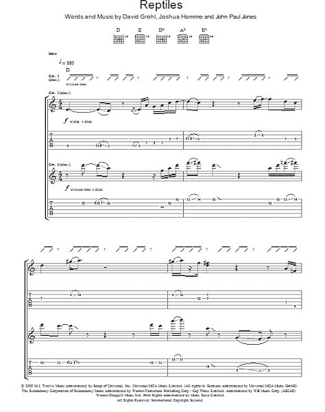 open zoom image for Reptiles - Guitar TAB, New, Main